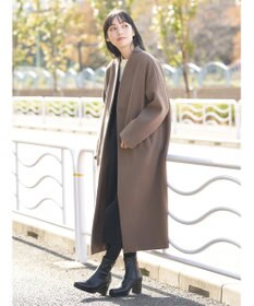 earth music&ecology Ｖネックノーカラーコート