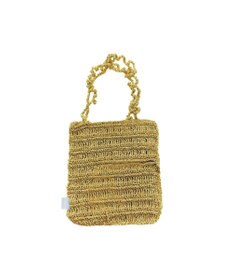 ROOTOTE 1090【手編みカゴバッグ風】SC.ベビールー.クロッシュメタリック-A