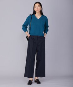 ICB 【洗える】リリヤーンバルキー Vネックニット