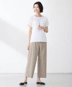 J.PRESS LADIES 【接触冷感・吸水速乾】MULTI EFFECT JERSEY フレンチスリーブ ドルマン カットソー