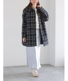 Te chichi ロービングチェックミドルコート《2025winter catalog item》