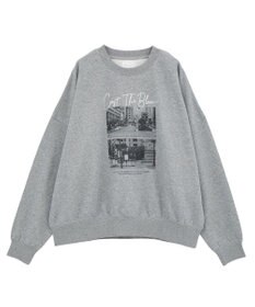 Green Parks オーバーサイズロゴ裏毛プルオーバー