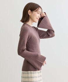 Green Parks ・ｓｗｉｎｇ　ｂｙ　ベルスリーブクルーリブニット