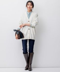 23区 【洗える】ピュアカシミヤ カーディガン