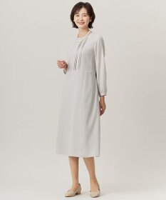 J.PRESS LADIES 【洗える】ノルディス2wayジョーゼット タックディテール ワンピース