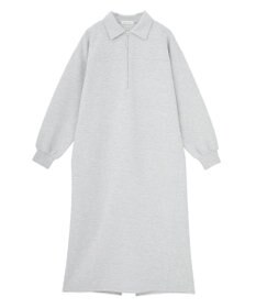 Green Parks ポロ衿ハーフＺＩＰカットワンピース