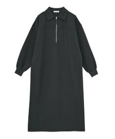 Green Parks ポロ衿ハーフＺＩＰカットワンピース