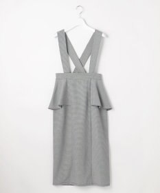 Feroux 【2WAY】サス付きペプラムデザイン スカート