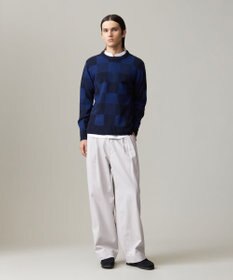 J.PRESS MEN 【Cash Lamb’s Wool】クレイジーパターンニット / クルー