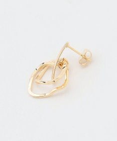 ANY 【WEB限定】オーバルダブルリングピアス(両耳用)