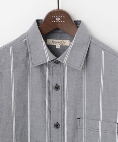 JOSEPH ABBOUD MOUNTAIN 【SPACE／UNISEX】JOE COTTONワイドストライプ シャツ