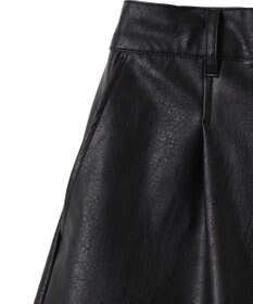 WEGO ヴィンテージライクPUショートパンツ