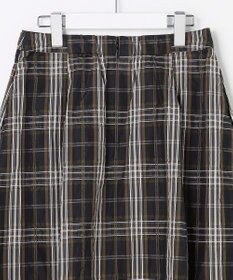 J.PRESS LADIES S ハイマルチタフタ チェック フレアスカート