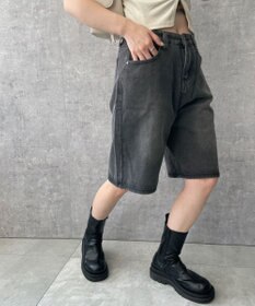 WEGO ワイドハーフデニムパンツ