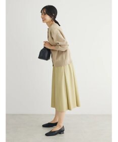 Green Parks レザーライクキリカエＡラインスカート