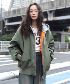 WEGO 【ユニセックス着用ITEM】2WAYフードパファーMA－1