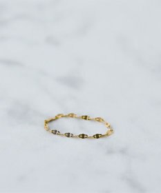 Phoebe 【K10】エクレアチェーンリング　ゴールド 3号/7号/11号/13号　BOX付き