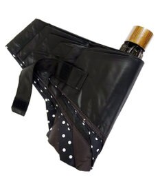 +RING 【プラスリング】【数量限定】【遮光/99%以上】レディース向け 晴雨兼用（折） BLK-DOT T943