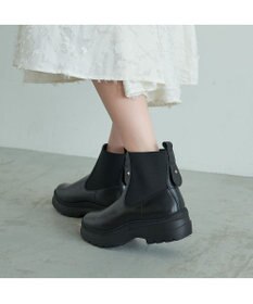 MODE ET JACOMO <carino>厚底サイドゴアブーツ