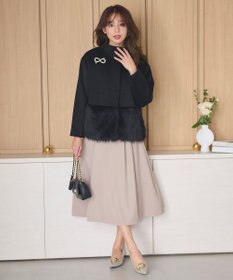 Feroux ウール混 ショートコート