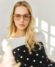 TOCCA 【UVカット・ドレス生地製のソフトケース付き】GRACE IN LIGHT SUNGLASSES 調光レンズサングラス ブラウン系