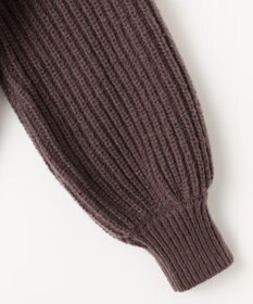 Feroux 【洗える】金釦ケーブル ニット