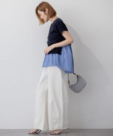 23区 【SLOW/一部店舗限定】LIGHT DENIM バレルワイド パンツ
