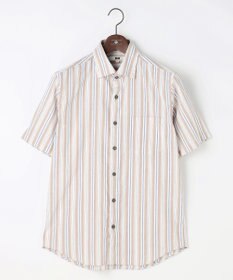 JOSEPH ABBOUD 【キングサイズ・清涼・リネンブレンド】コットンリネン ボイルコード　半袖 シャツ