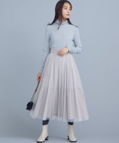 組曲 L ラメシアーリブタートル カットソー