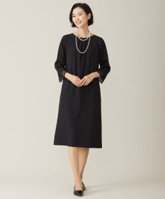 J.PRESS LADIES L 【洗える】ノルディス2wayジョーゼット レース袖 ワンピース