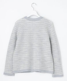 J.PRESS LADIES 【洗える】TWEED KNIT カーディガン