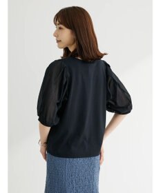 Green Parks 袖シアードッキング５分袖カットプルオーバー