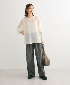 Green Parks ・ＥＬＥＮＣＡＲＥ　ＤＵＥ　デニムタックワイドパンツ