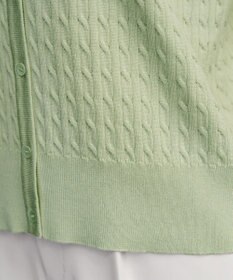 Tiaclasse ワンポイント刺繍ケーブルカーディガン