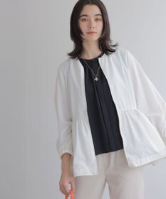 組曲 【WEB限定】ソマルティーボイル ペプラムブルゾン ホワイト系