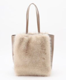 自由区 【カタログ掲載】ファーコンビ トートバッグ