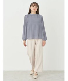 earth music&ecology マジョリカプリーツブラウス