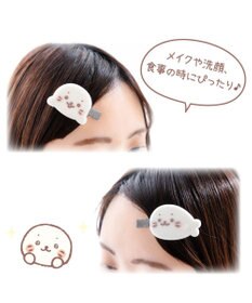 Mother garden しろたん ぷっくりフロッキー 前髪クリップ 2個入り