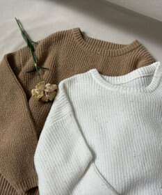 Feroux 【洗える】スパンコール プルオーバーニット