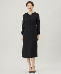 J.PRESS LADIES 【洗える】ノルディス2wayジョーゼット タックディテール ワンピース