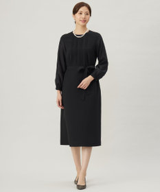 J.PRESS LADIES 【洗える】ノルディス2wayジョーゼット タックディテール ワンピース