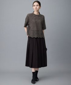 自由区 S 【セットアップ対応】リネンライクシンセティックタック スカート