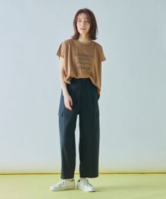 ANY 【UVケア/接触冷感】チュニック丈半袖ロゴTシャツ