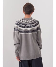 CRAFT STANDARD BOUTIQUE 【男女兼用】求心柄クルーネックニット