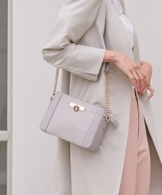 ANY SIS 【美人百花7月号掲載】スクエアライン ショルダーバッグ