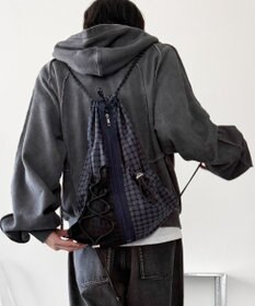 WEGO 【ユニセックス着用ITEM】センターzipナップサック