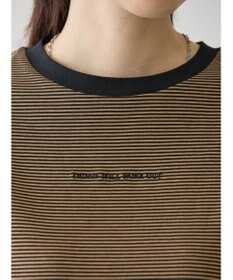 AMERICAN HOLIC 刺繍ロゴボーダープルオーバー