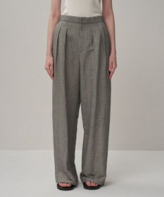 ATON ROUND COTTON LINEN | ワイドイージーパンツ