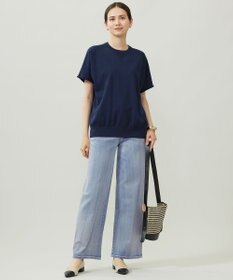 自由区 【洗える】コットンループバックスウェット ニット