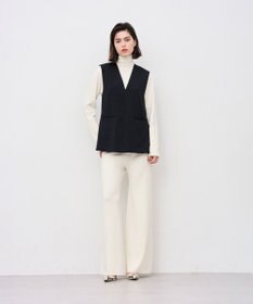 uncrave ウォッシャブルウールライクツイル ジレ